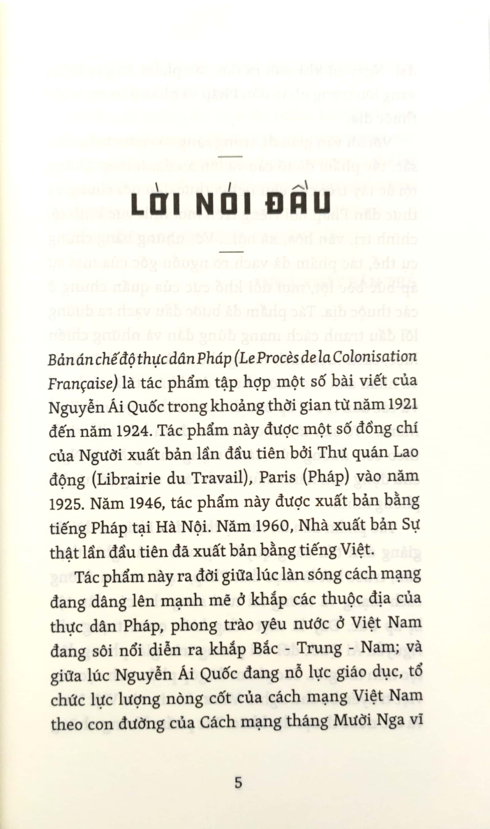 di sản hồ chí minh - bản án chế độ thực dân pháp