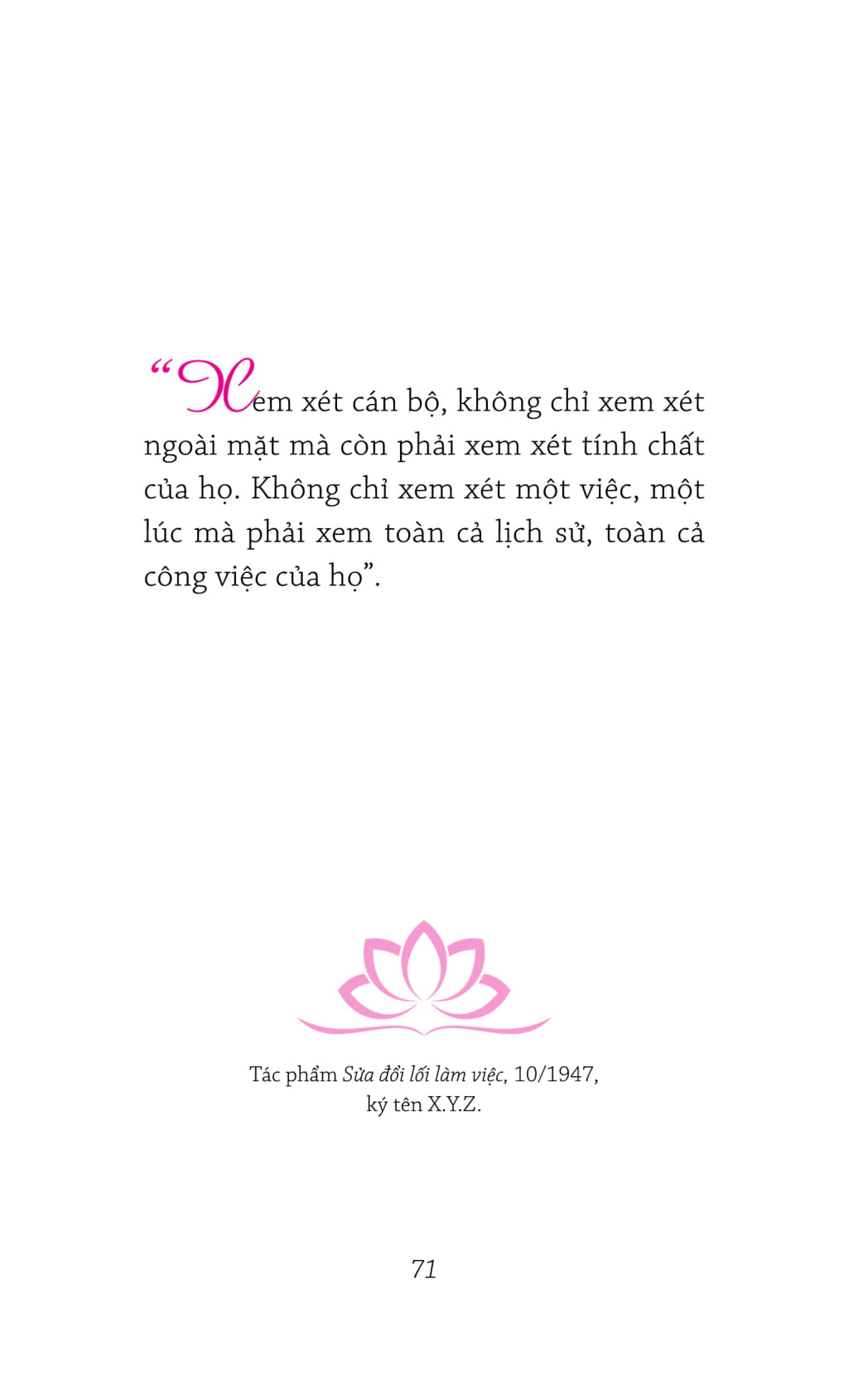 di sản hồ chí minh - hồ chí minh bàn về cán bộ