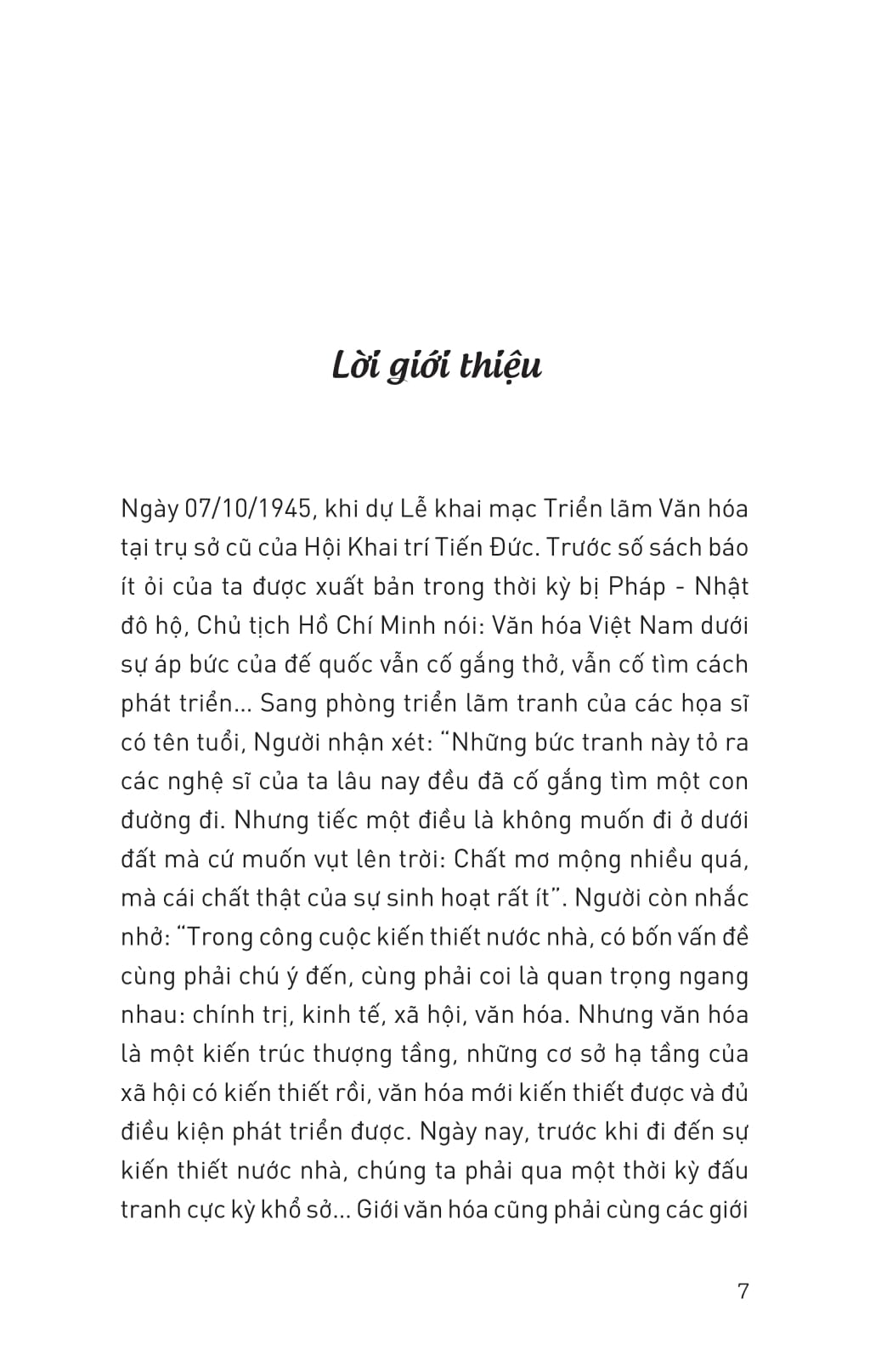 Di San Ho Chi Minh - Ho Chi Minh Ban Ve Van Hoa Nghe Thuat