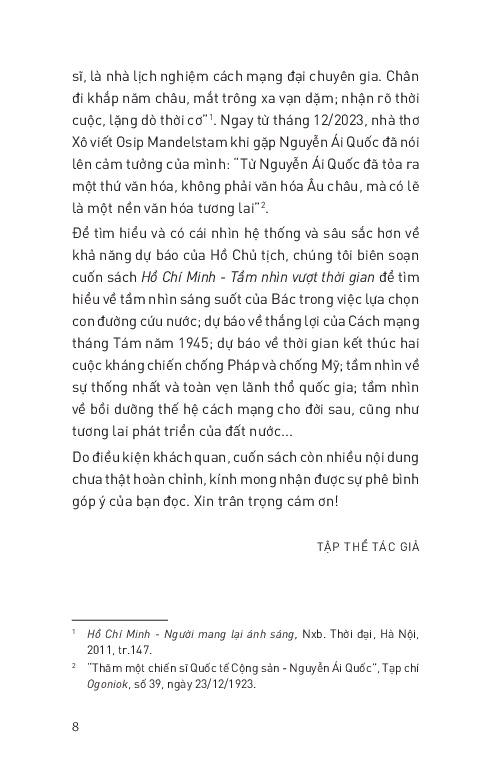 Di San Ho Chi Minh - Ho Chi Minh Tam Nhin Vuot Thoi Gian