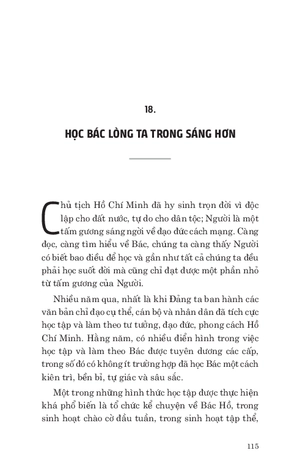 di sản hồ chí minh - học bác lòng ta trong sáng hơn