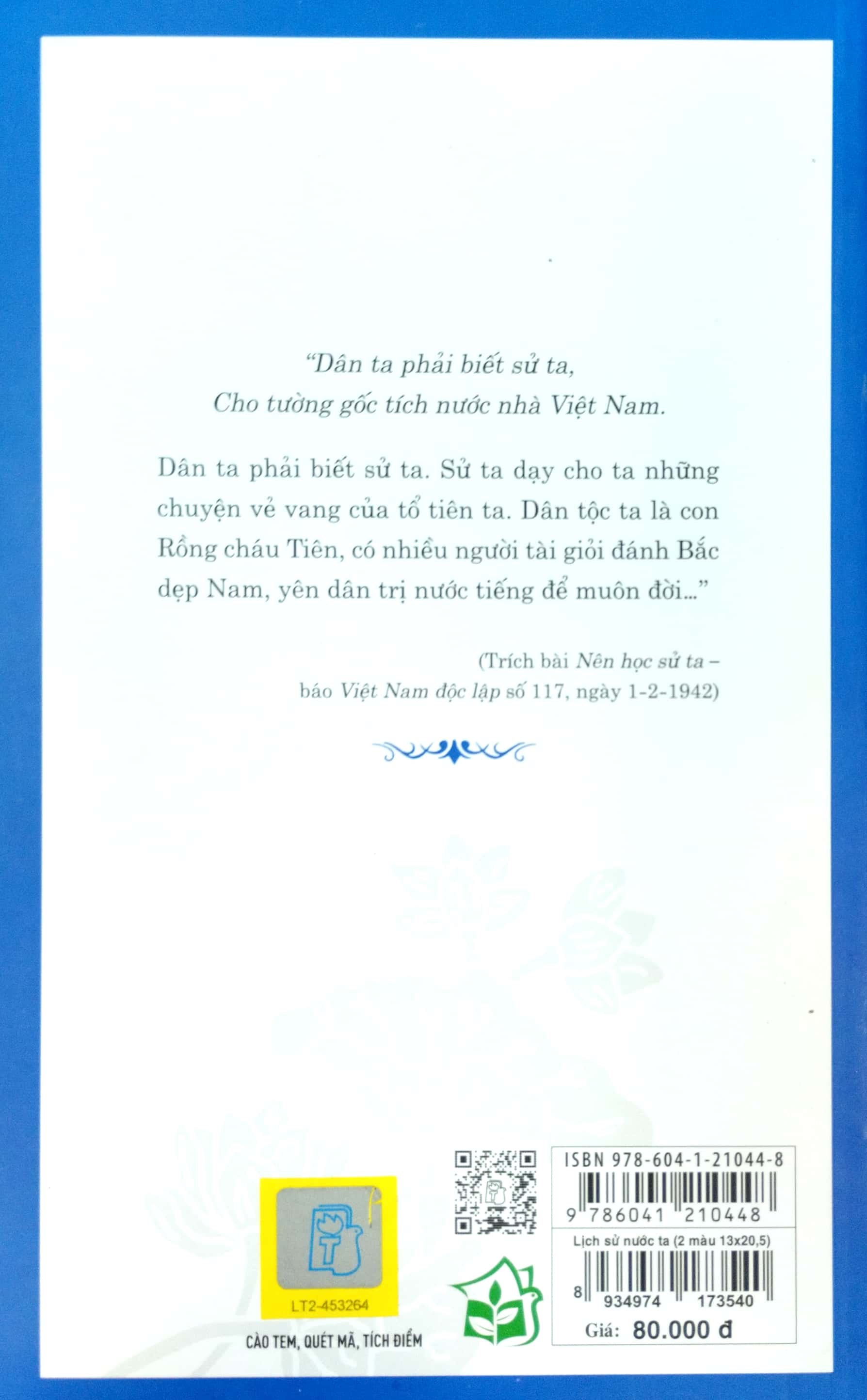 di sản hồ chí minh - lịch sử nước ta (tái bản 2021)