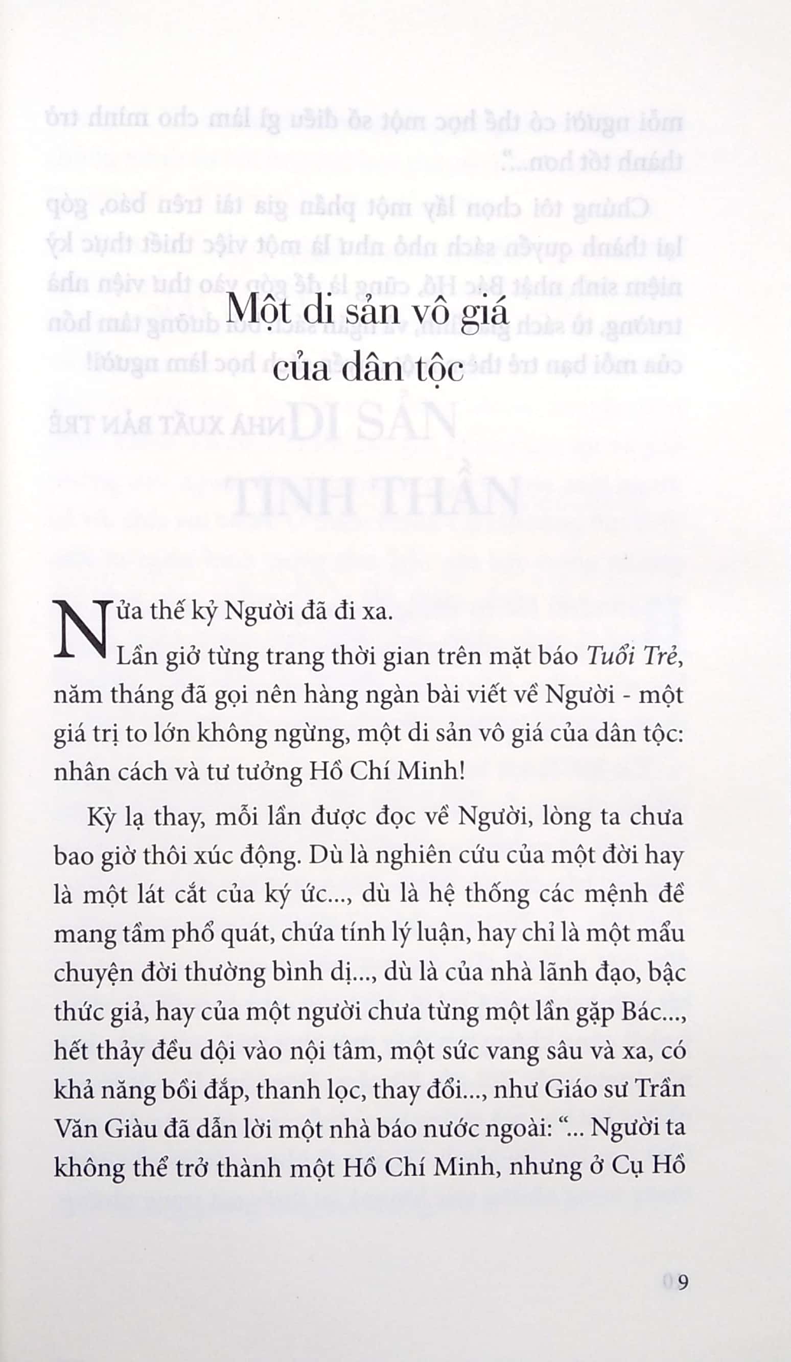 di sản hồ chí minh - nhân cách bác hồ - mỗi người có thể học ở bác một số điều