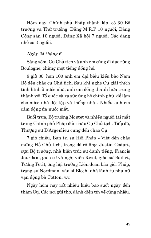 di sản hồ chí minh - nhật ký hành trình của hồ chủ tịch bốn tháng sang pháp