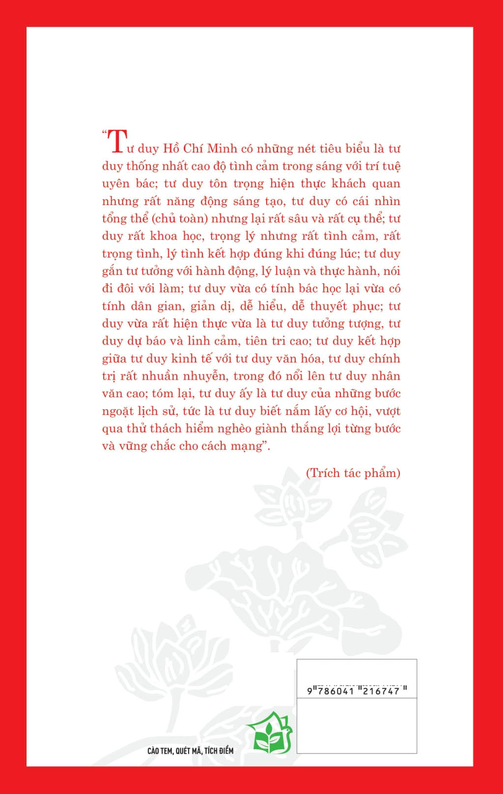 di sản hồ chí minh - sức mạnh tư duy hồ chí minh