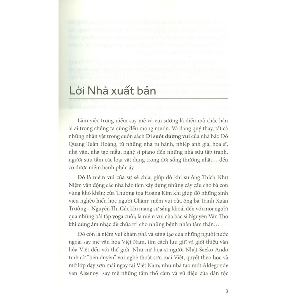 đi suốt đường vui