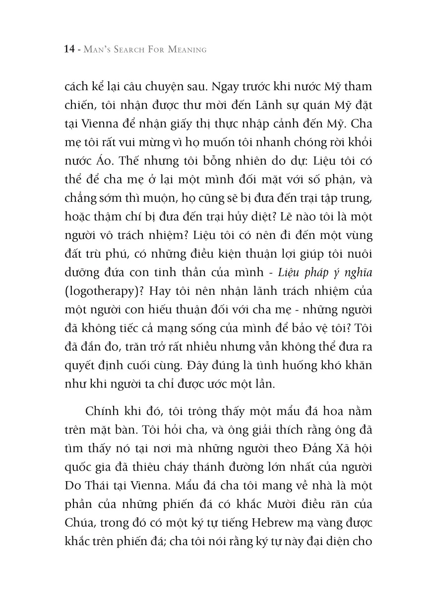 đi tìm lẽ sống (tái bản 2022)