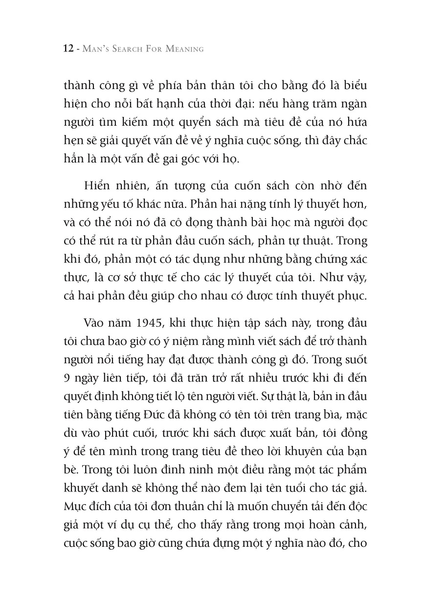 đi tìm lẽ sống (tái bản 2022)