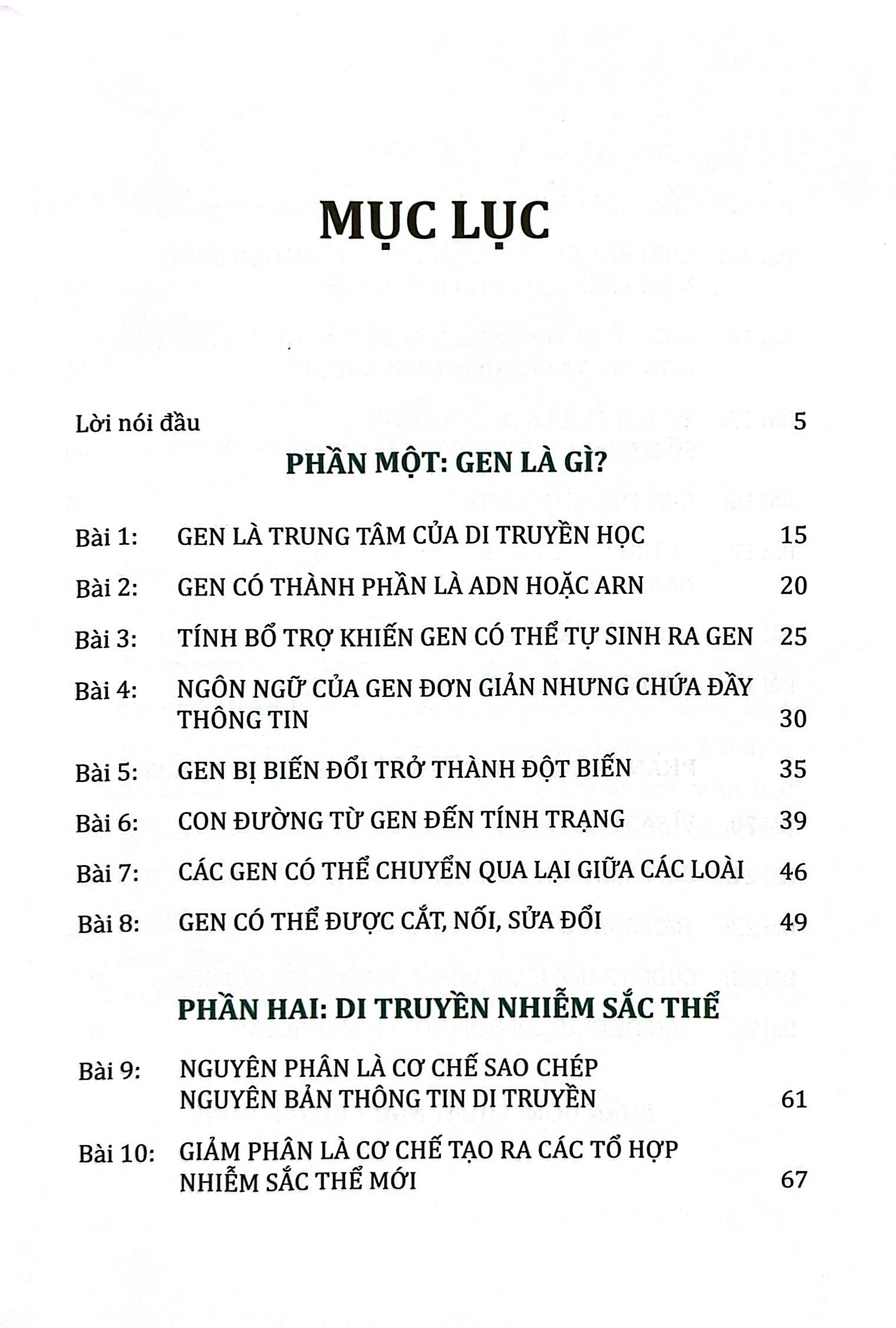di truyền học