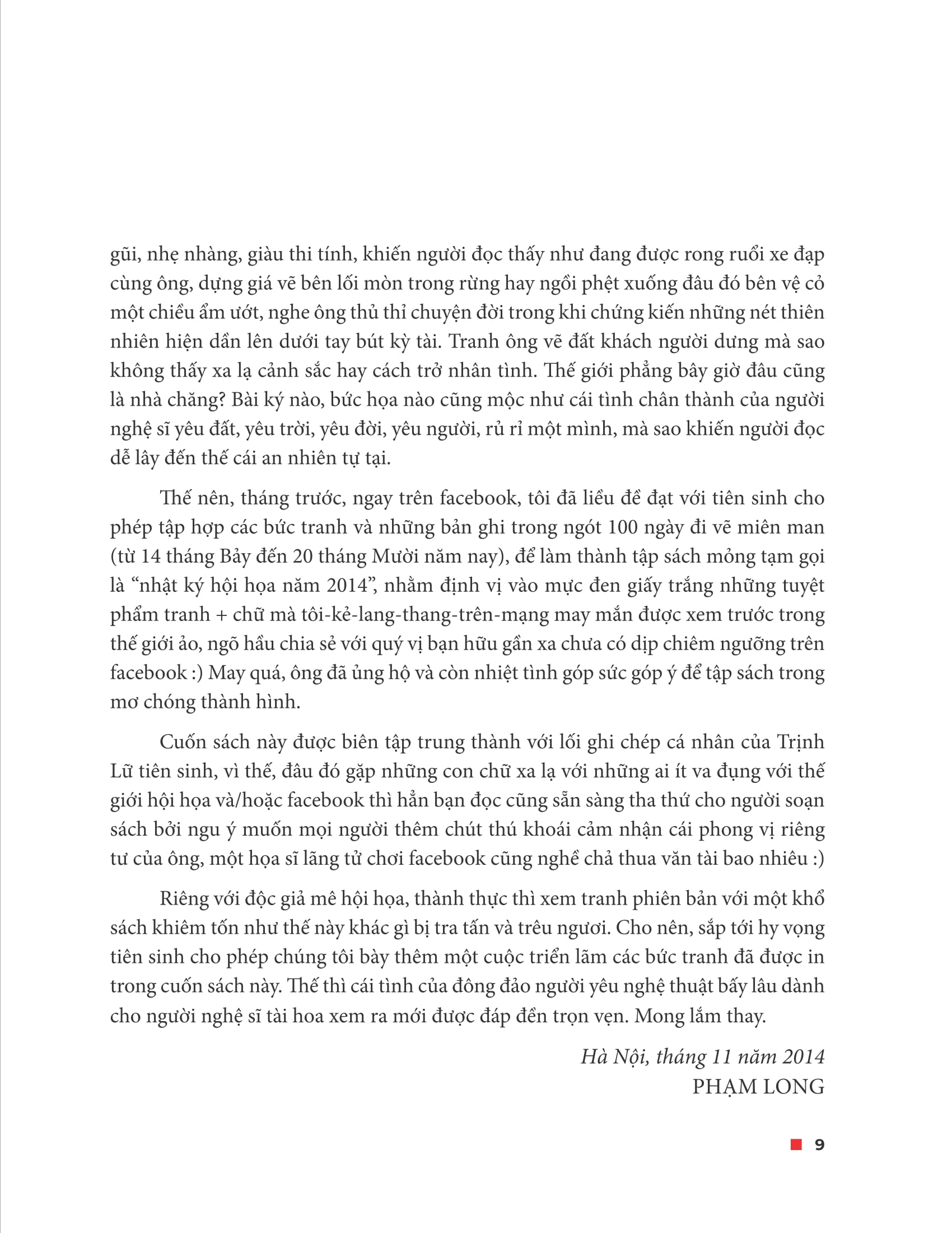 đi vẽ - nhật ký hội họa 2014 của trịnh lữ