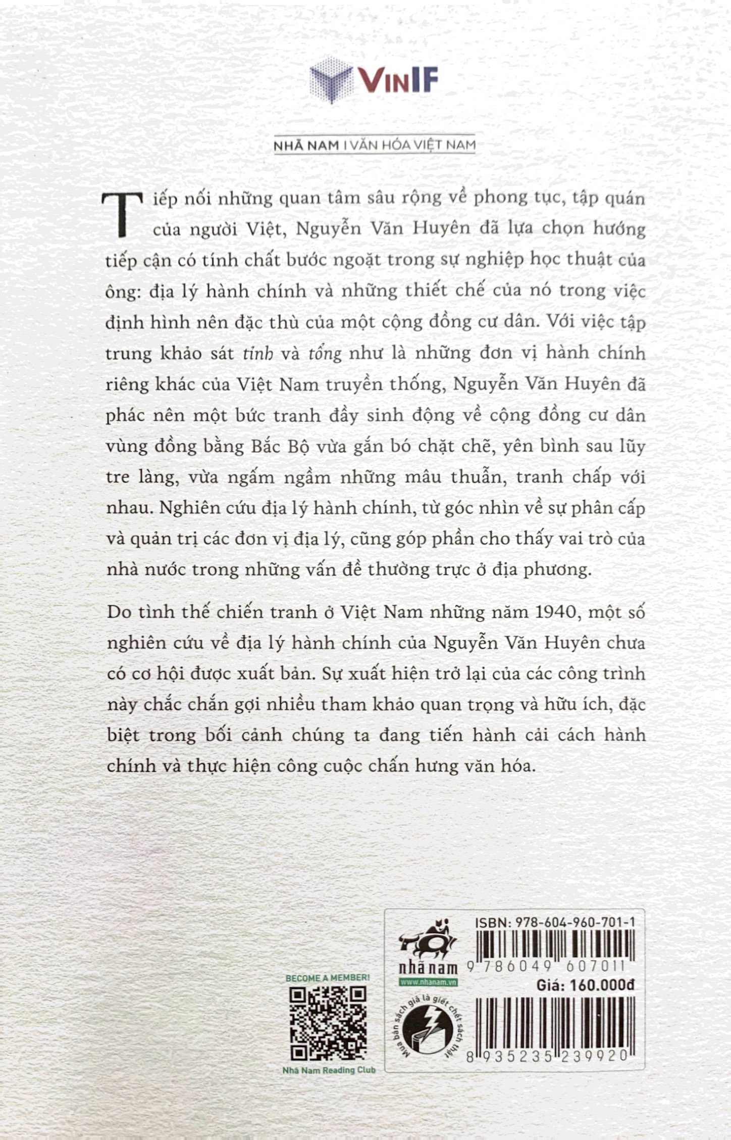 địa lý hành chính và tập quán người việt cùng 2 di cảo chưa từng công bố
