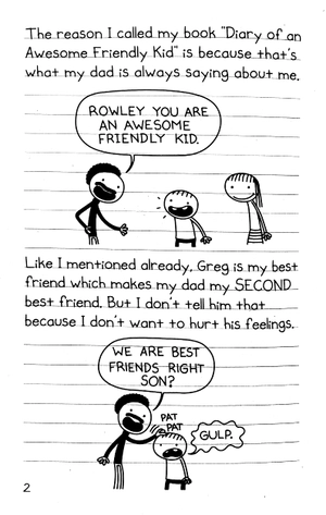 diary of an awesome friendly kid: rowley jefferson's journal (diary of a wimpy kid)