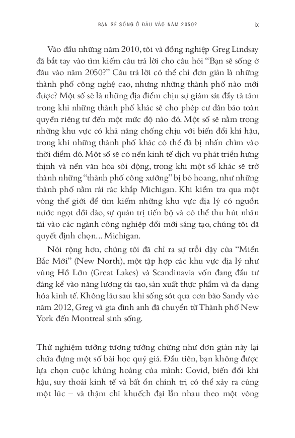 dịch chuyển - bạn sẽ sống ở đâu năm 2050?