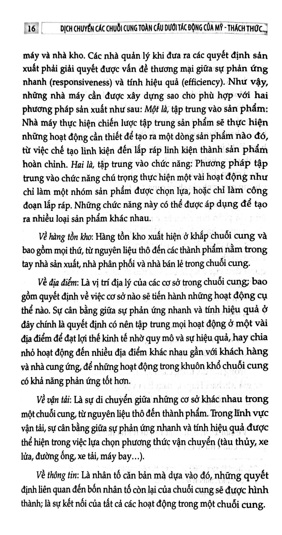dịch chuyển các chuỗi cung toàn cầu dưới tác động của mỹ - thách thức và cơ hội đối với việt nam