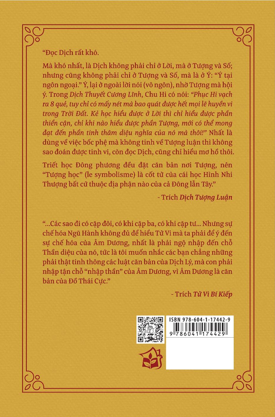 dịch tượng luận - tử vi bí kiếp (bìa cứng)