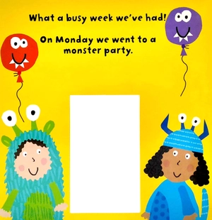 die-cut book - my party week