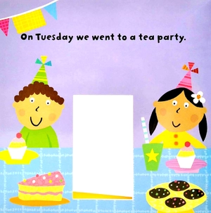 die-cut book - my party week