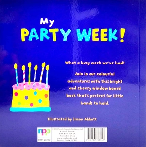 die-cut book - my party week