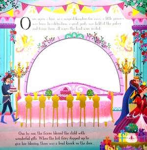 die-cut book - sleeping beauty