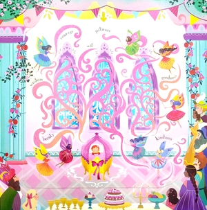 die-cut book - sleeping beauty