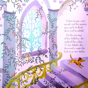 die-cut book - sleeping beauty