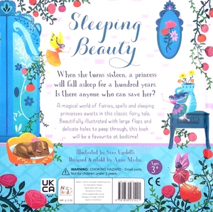 die-cut book - sleeping beauty