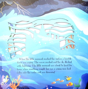 die-cut book - the little mermaid