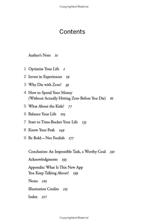 die with zero - getting all you can from your money and your life