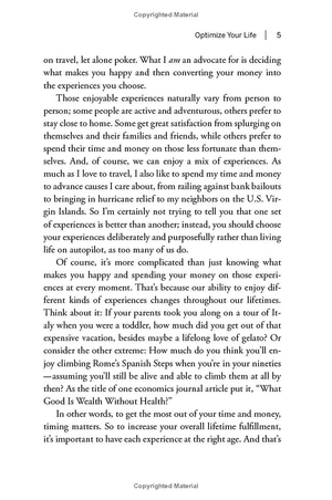 die with zero - getting all you can from your money and your life