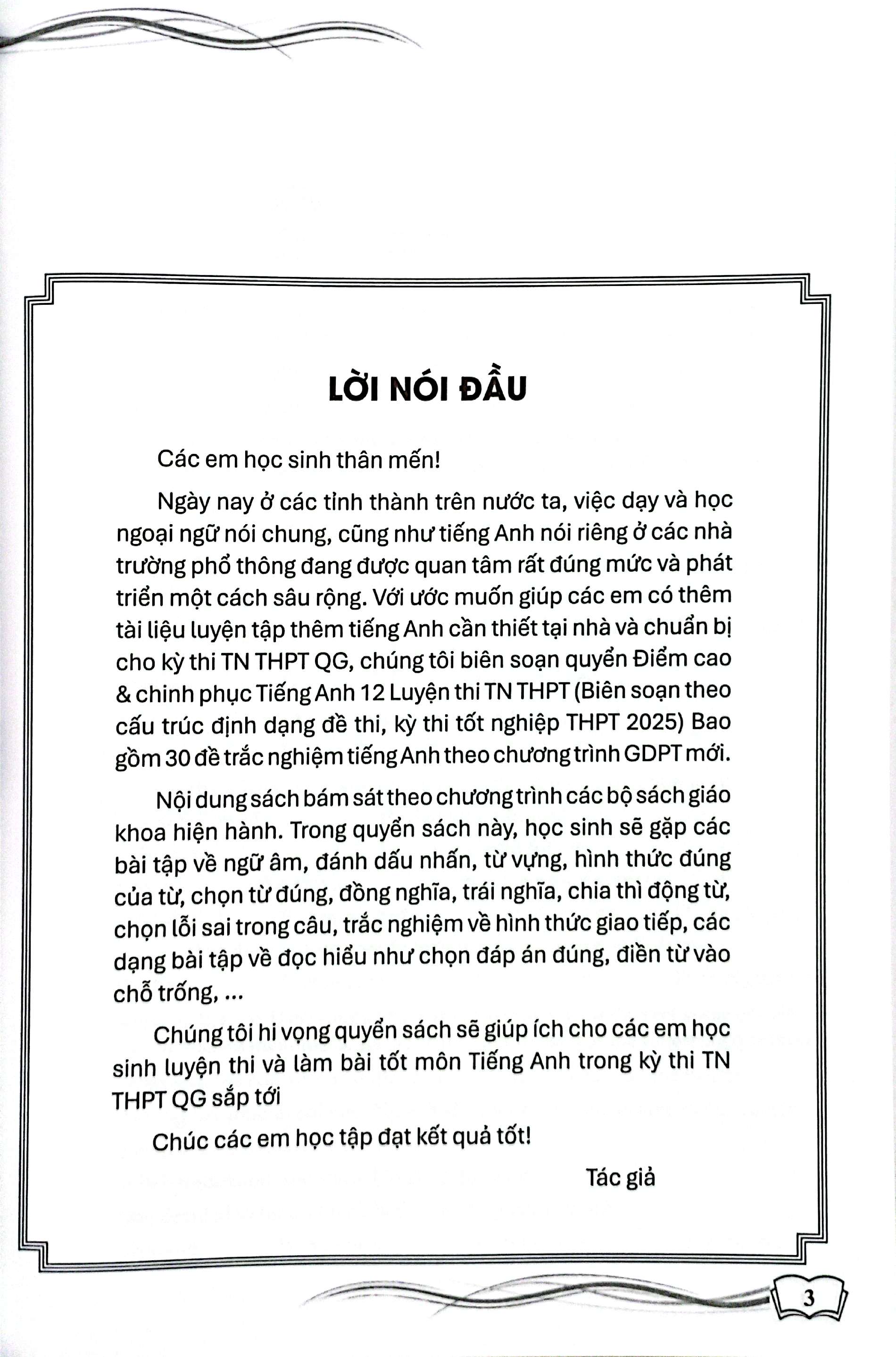 điểm cao và chinh phục tiếng anh 12 luyện thi tn thpt