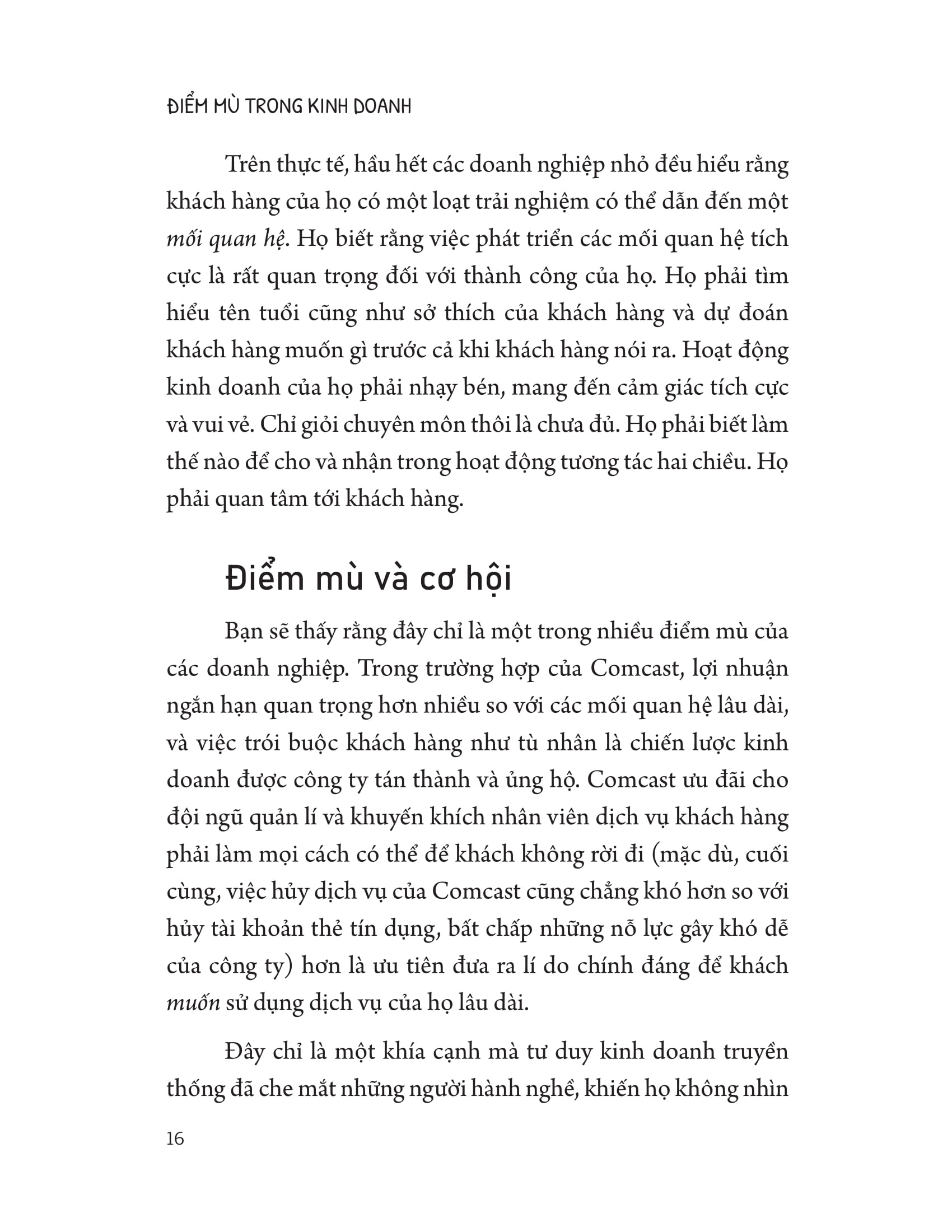 Diem Mu Trong Kinh Doanh - Doi Moi Va Duy Tri Moi Quan He Voi Khach Hang