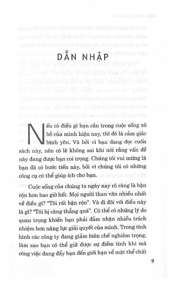 điềm tĩnh để bình yên - real calm