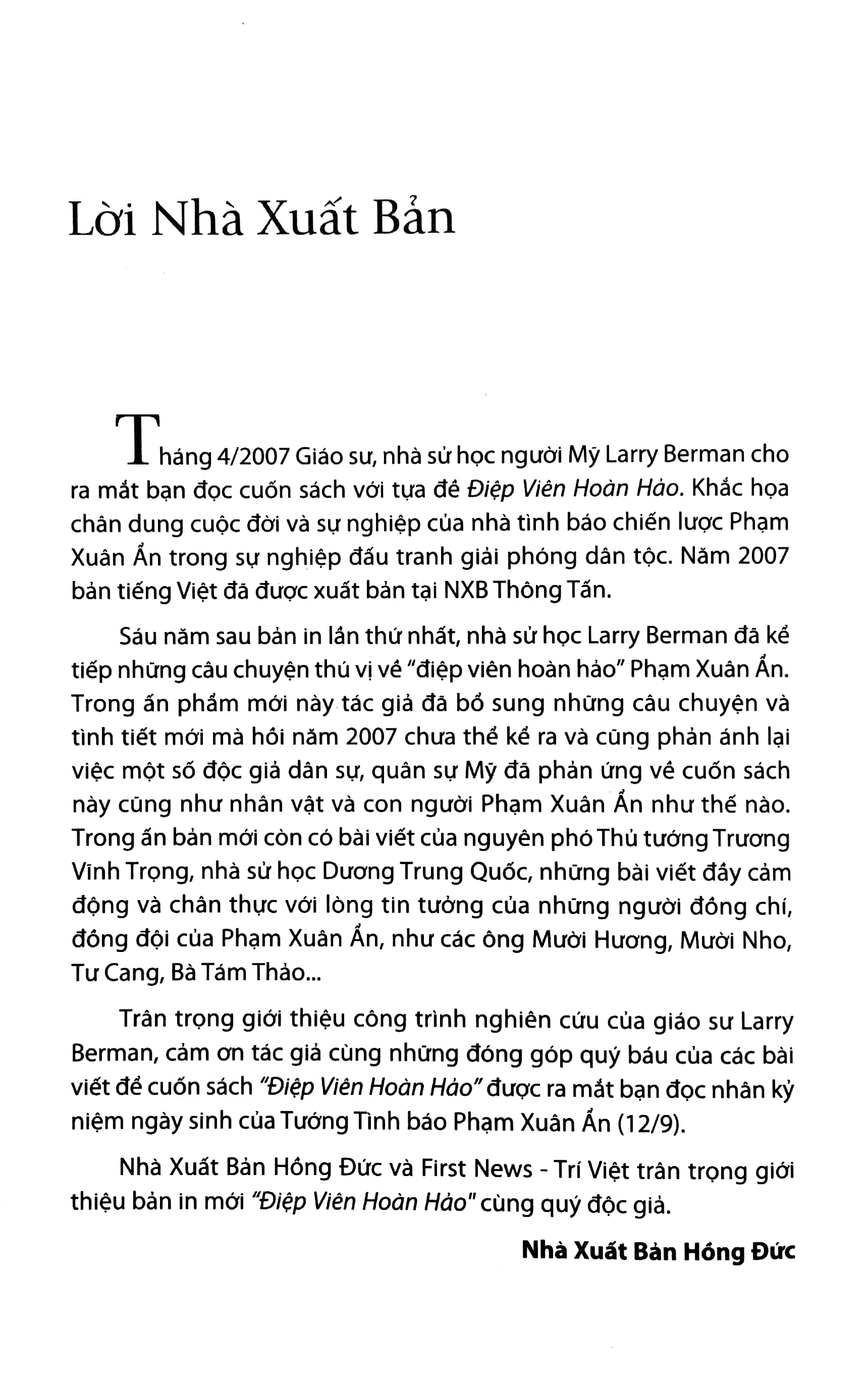 điệp viên hoàn hảo x6 - phạm xuân ẩn - bìa cứng (tái bản 2022)