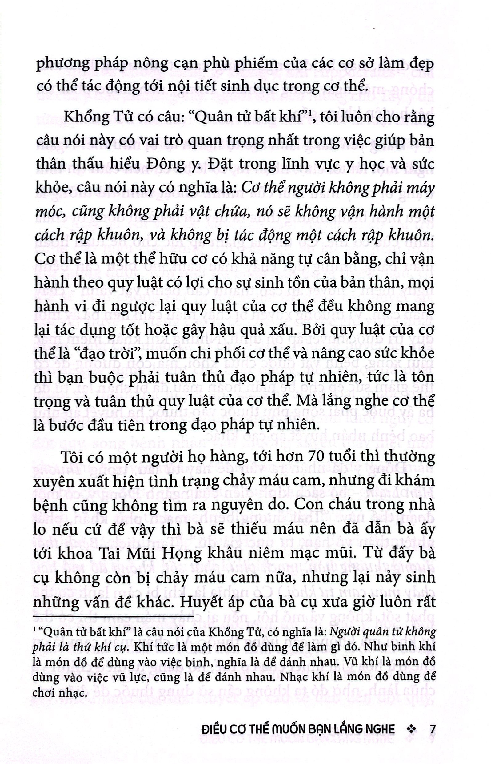 điều cơ thể muốn bạn lắng nghe
