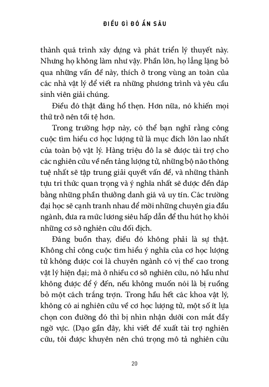 điều gì đó ẩn sâu - thế giới lượng tử và không-thời gian đột sinh