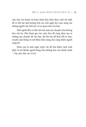 điều gì quan trọng trong đời bạn?