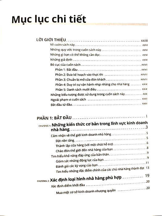 điều hành nhà hàng for dummies