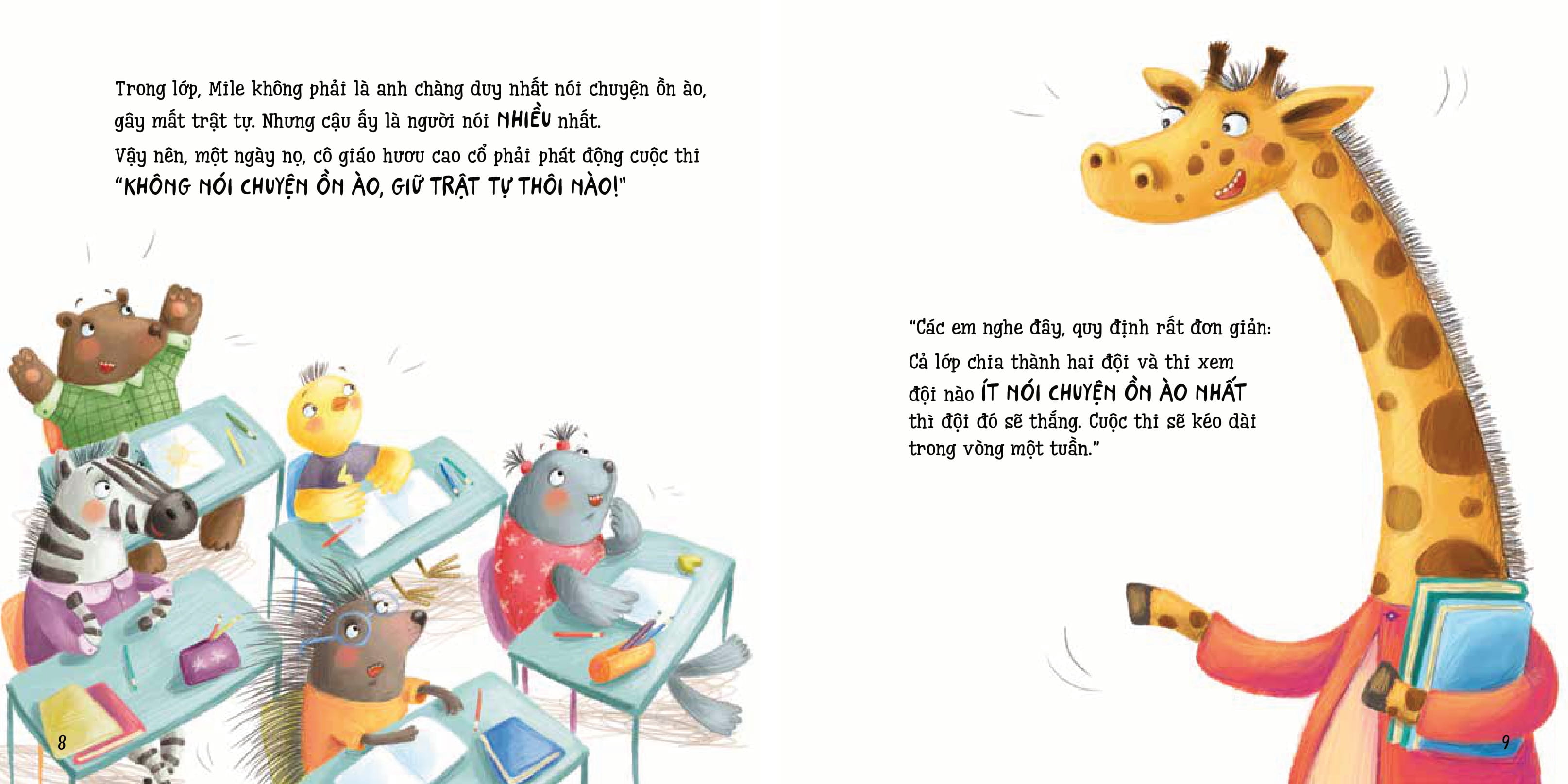 điều hay em học mỗi ngày - đừng nói chuyện ồn ào