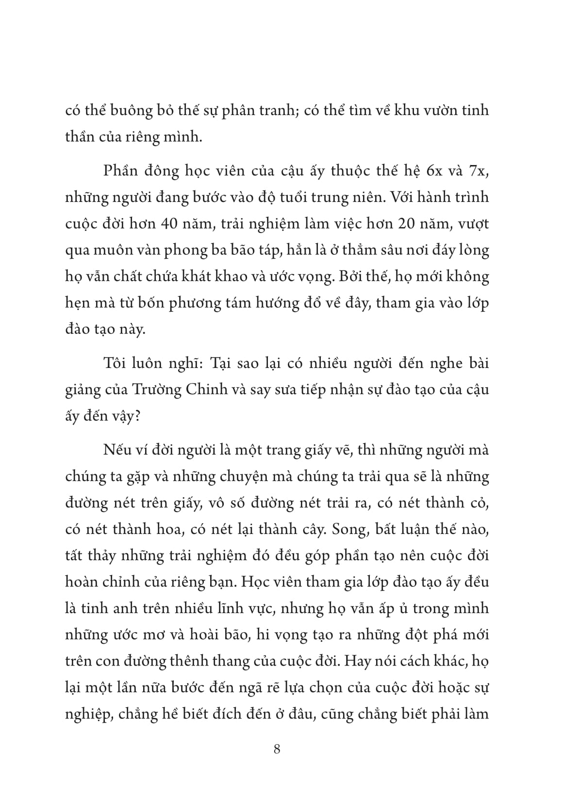 điêu khắc cuộc đời - cả đời bạn chỉ cần làm 8 việc