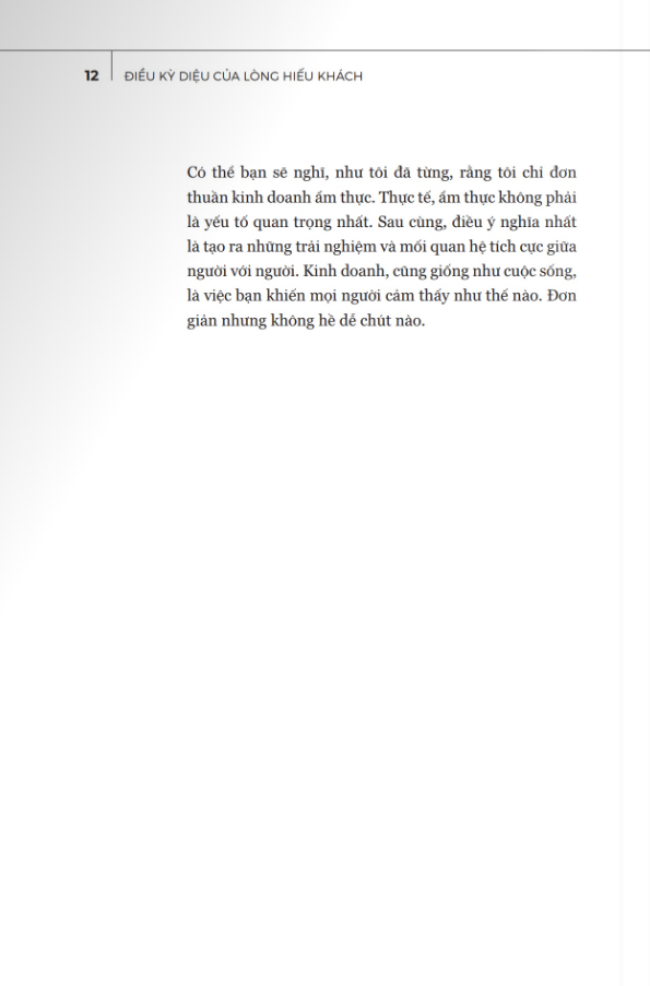 điều kỳ diệu của lòng hiếu khách