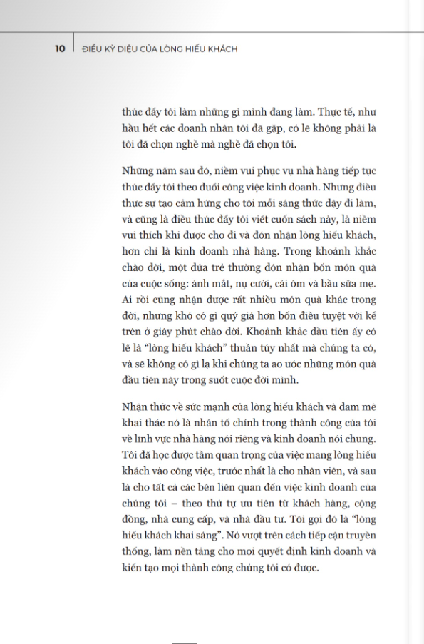 điều kỳ diệu của lòng hiếu khách