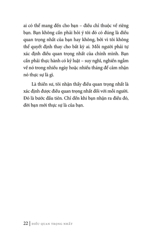 điều quan trọng nhất