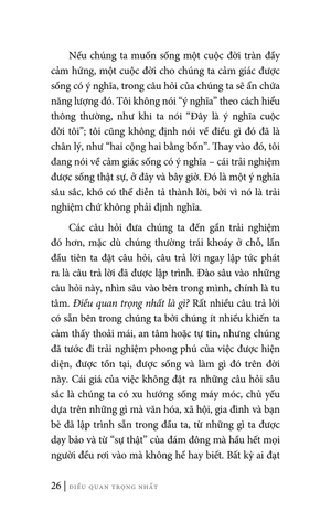 điều quan trọng nhất