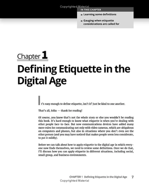 digital etiquette for dummies