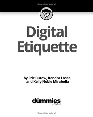 digital etiquette for dummies