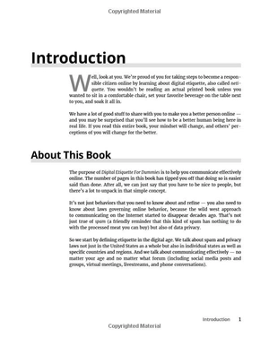 digital etiquette for dummies