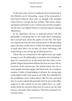 digital minimalism: choosing a focused life in a noisy world