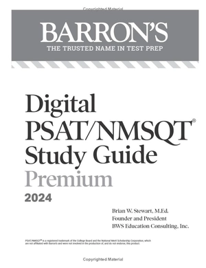 digital psat/nmsqt study guide premium, 2024: 4 practice tests + comprehensive review + online practice (barron's test prep)