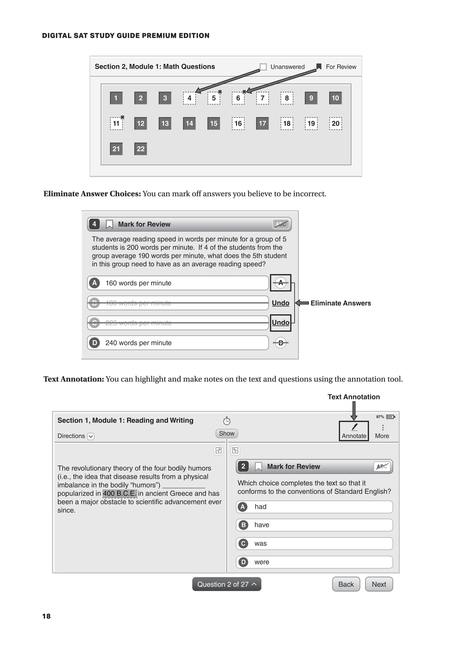 Digital SAT Study Guide - Premium Edition