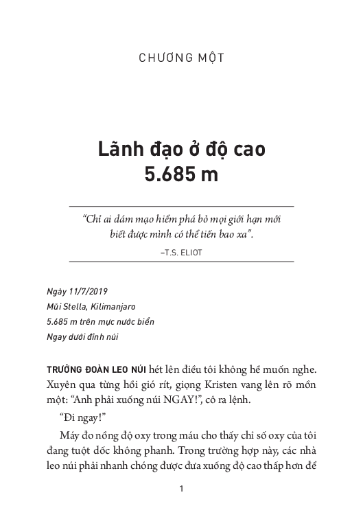 đỉnh cao của thuật lãnh đạo - những bài học lãnh đạo từ độ cao 5.895 m